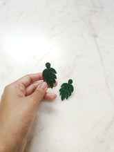 Load image into Gallery viewer, Monstera Earrings - Small